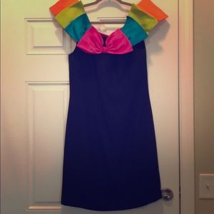 Vintage 80’s Party Dress - Black & Multi - Size 14